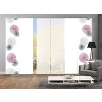 Flächenvorhang 6-Tlg. Rawlins B: 60 cm, Flieder/Weiß - Flieder, Basics, Textil (6x60/245cm)