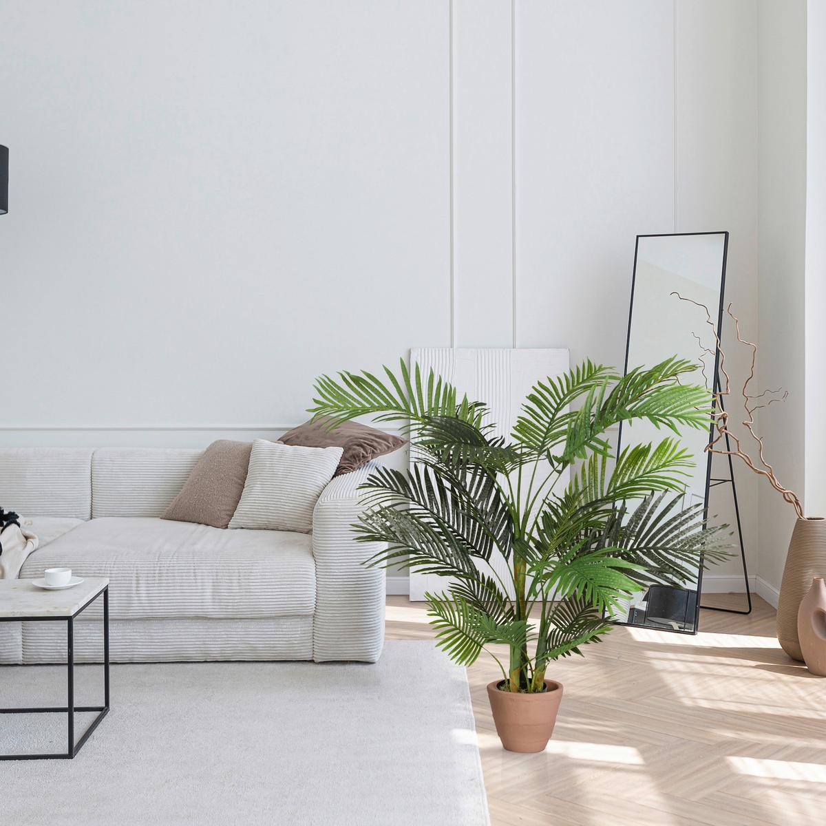 Kunstpflanze Grün/Schwarz B: 64 cm - Schwarz/Grün, MODERN, Kunststoff (64/150/60cm) - MID.YOU