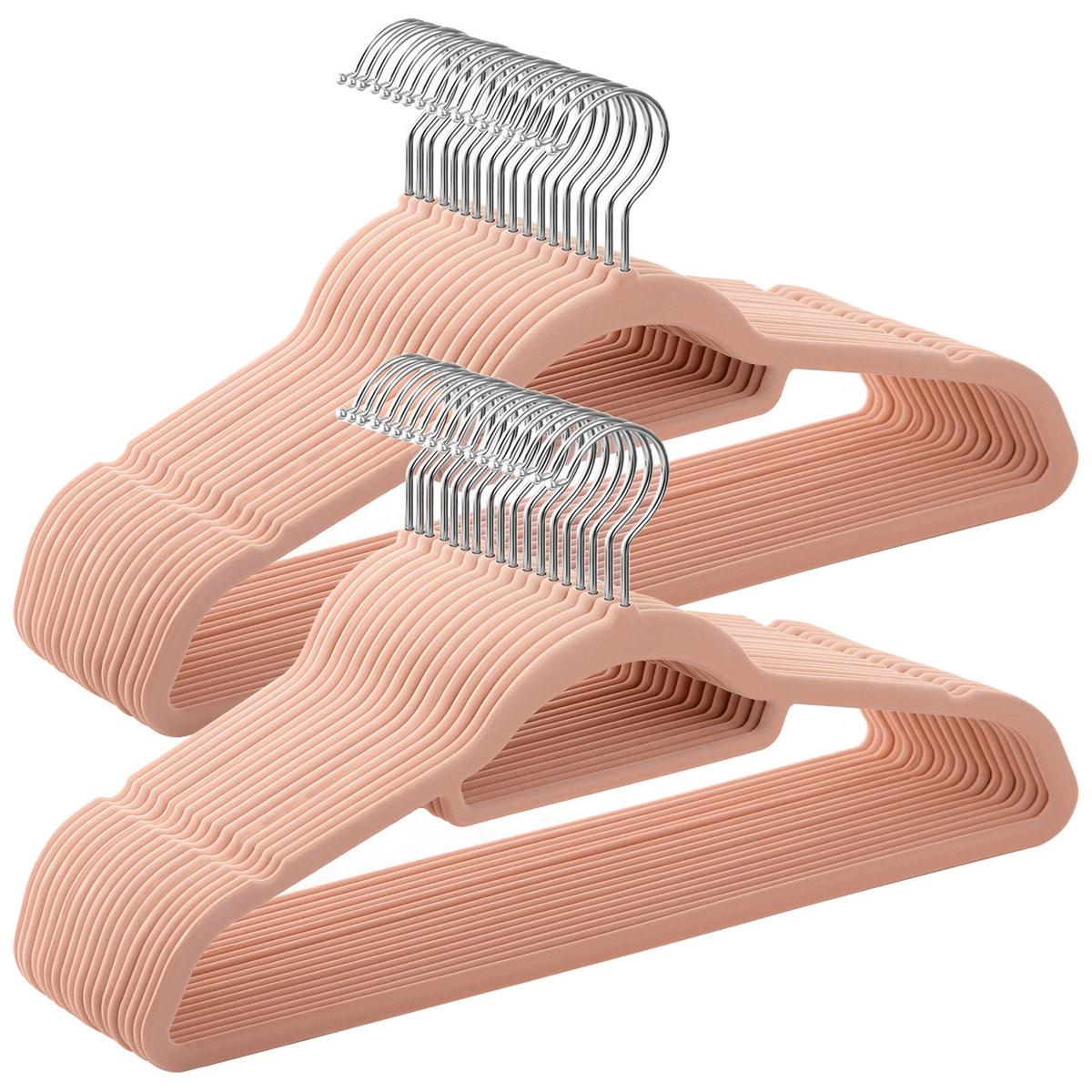 Kleiderbügel Rosa B: 42,7 Cm - Rosa, Basics, Kunststoff/Metall (42,7/22/0,6cm)