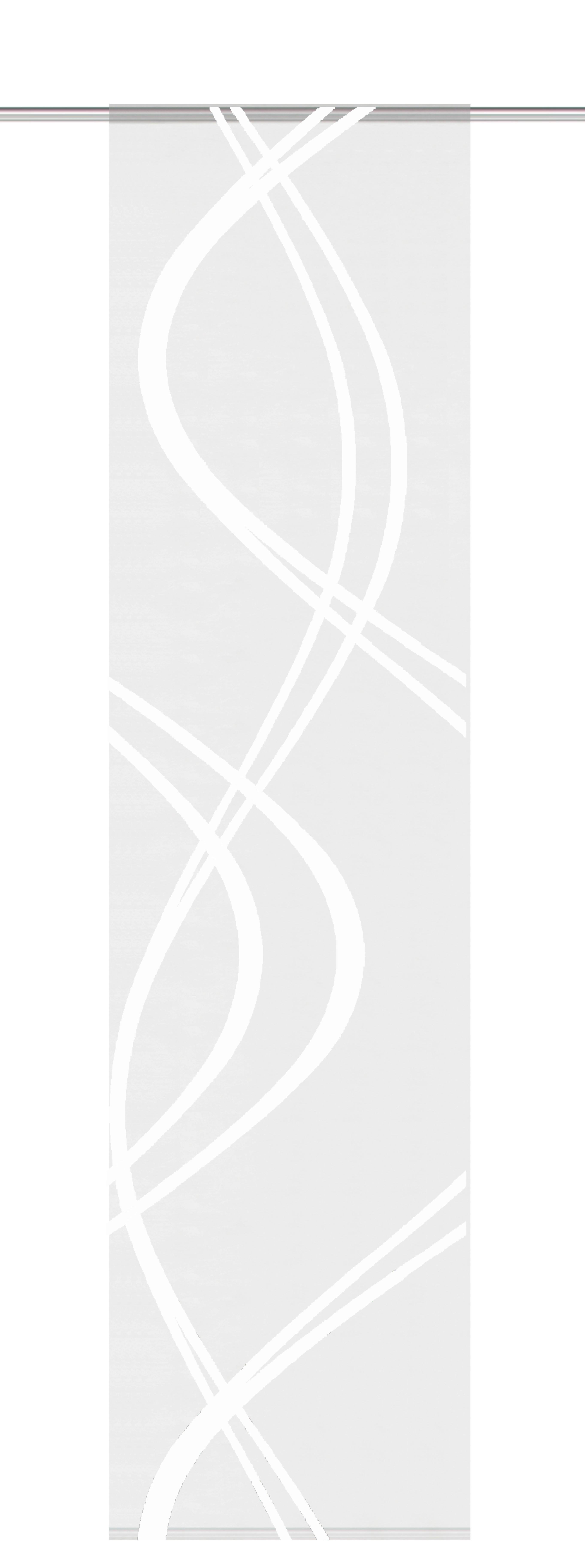 Flächenvorhang Weiß 60/245 cm - Weiß, Basics, Textil (60/245cm) - Schmidt W. Gmbh