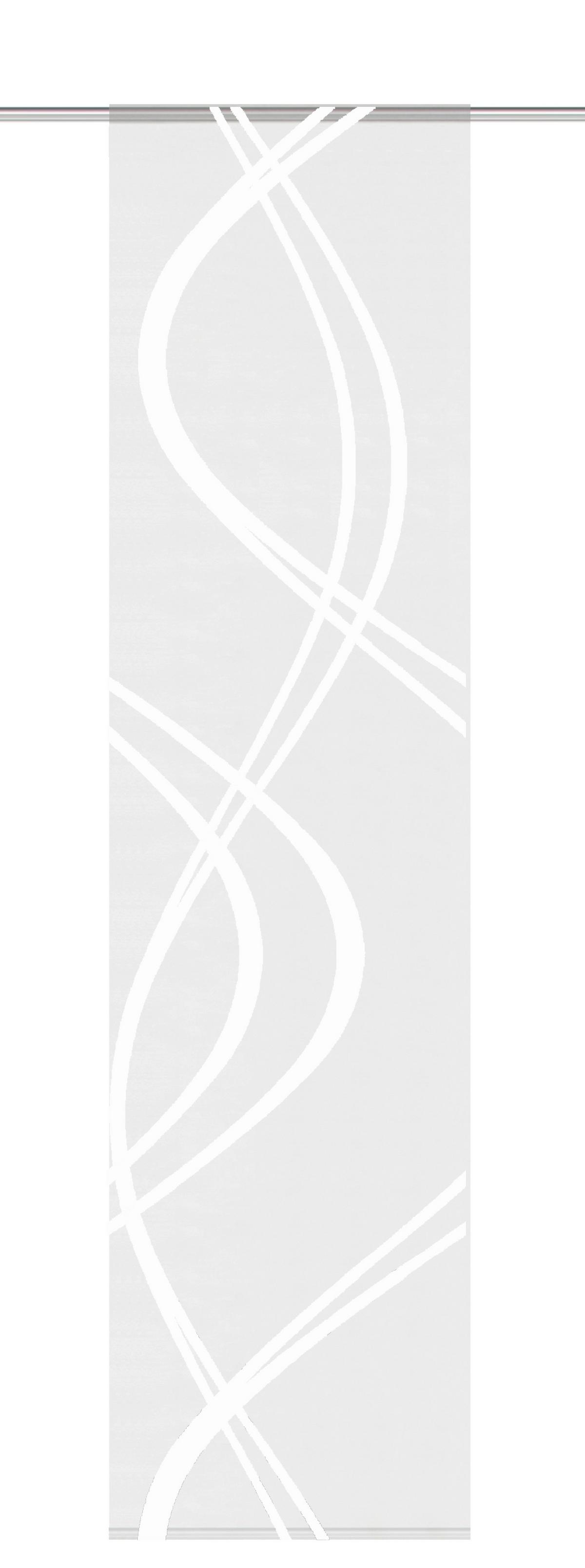 Flächenvorhang Weiß 60/245 cm - Weiß, Basics, Textil (60/245cm) - Schmidt W. Gmbh