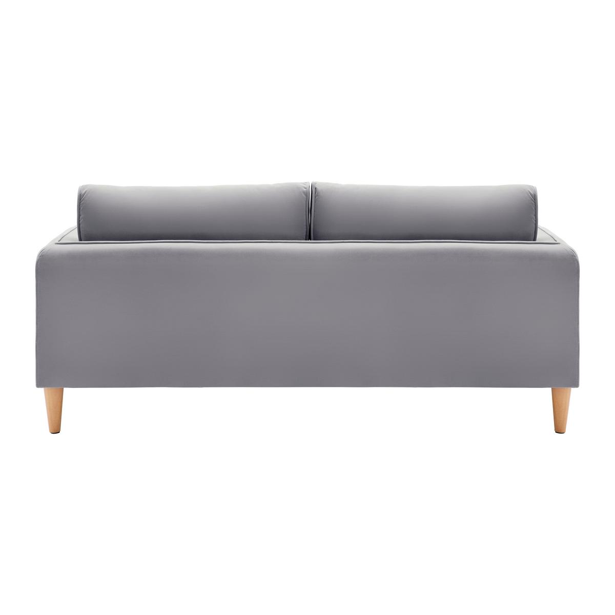 Pohovka LIVIA šedá - šedá/přírodní barvy, Moderní, dřevo/textil (176/78/76cm) - Bessagi Home