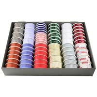 Geschenkband Weihnachten Dekore Sort - Gelb/Lila, Kunststoff