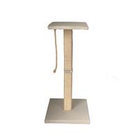 Kratzbaum Emmi Gr. 1 Beige, Lxbxh: 45x45x77 Cm - Beige, Basics, Holzwerkstoff/Textil (45/45/77cm)