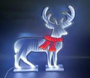 DEKORAČNÉ LED SVIETIDLO RENNI - biela/chrómová, Modern, plast (48/12/60cm) - Mömax