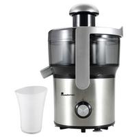 Entsafter Foodies Schwarz/silberfarben - Silberfarben/Schwarz, Basics, Kunststoff/Metall (22,4/22/34,2cm) - Masterpro