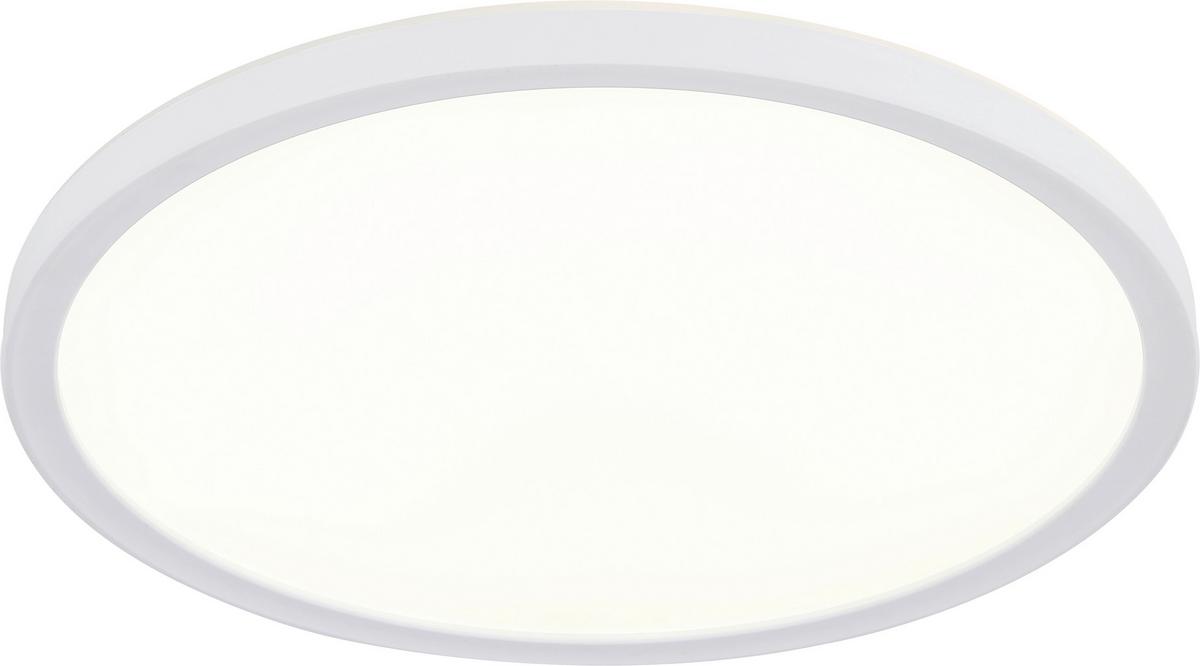 LED-Deckenleuchte Niala - Weiß, MODERN, Kunststoff (29,4/2,3cm) - Luca Bessoni