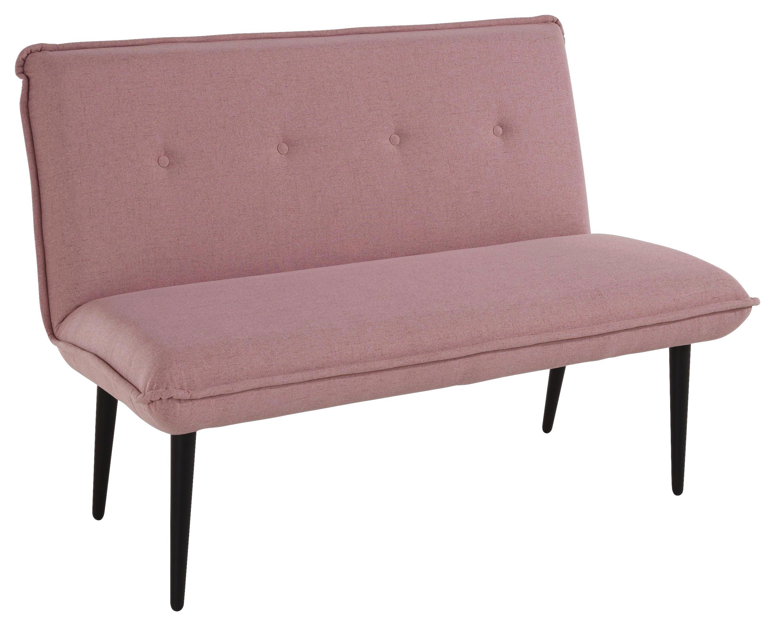 Sitzbank Heras Rosa - Rosa, MODERN, Holz/Textil (152/95/82cm)