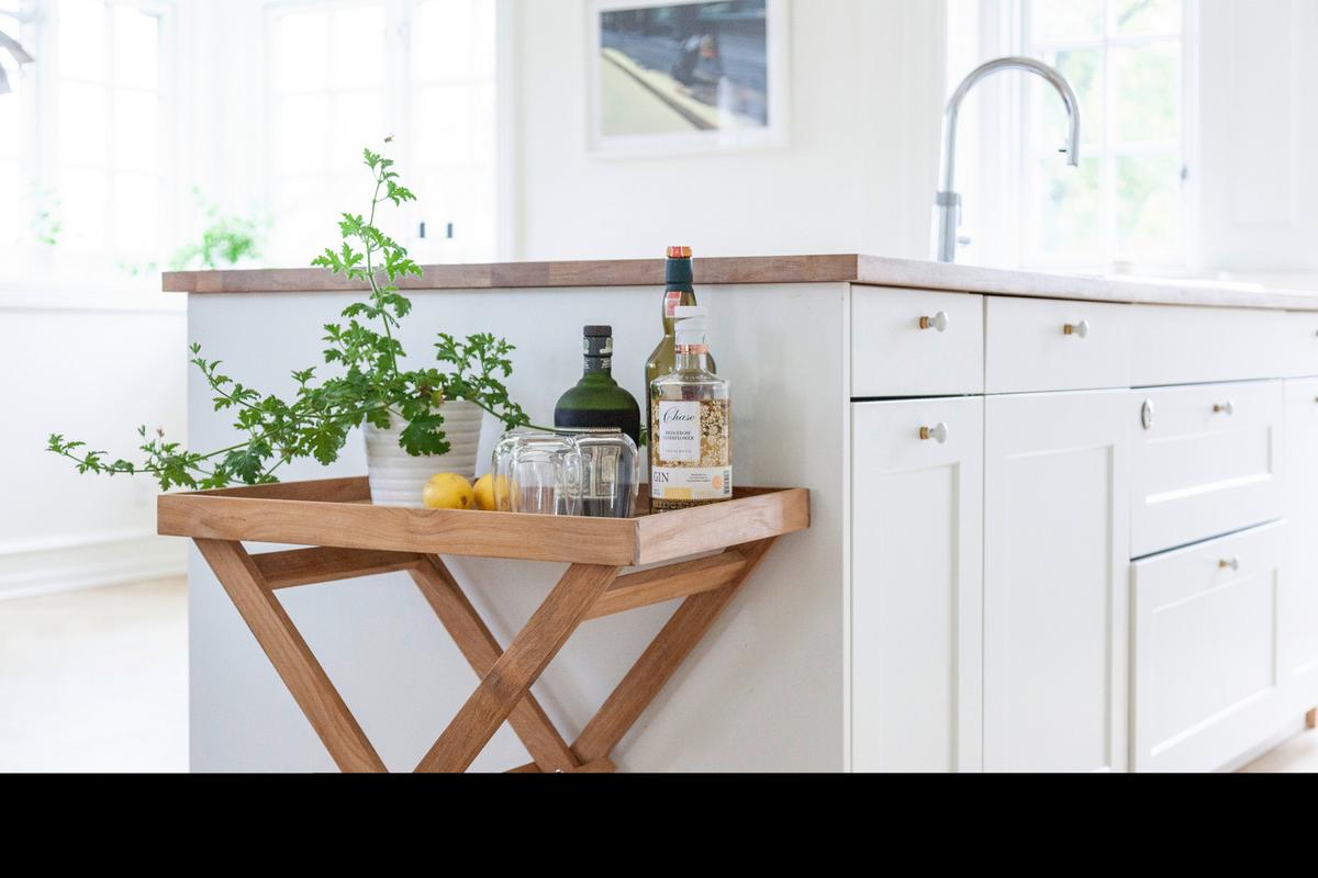 Gartentisch Klappbar Tray Table Teakholz L 60 Cm - Teakfarben, KONVENTIONELL, Holz (60/40/65cm) - MID.YOU