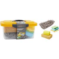 Autoreinigungsset, 7-teilig in Kunststoffbox - Basics (29/17,8/13cm)