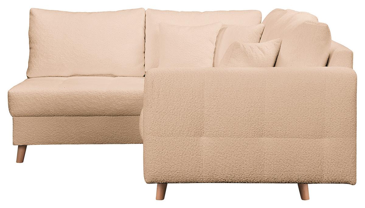 Ecksofa Ariella Beige S: 161x231 cm - Beige/Naturfarben, Design, Textil (161/231cm) - Livetastic