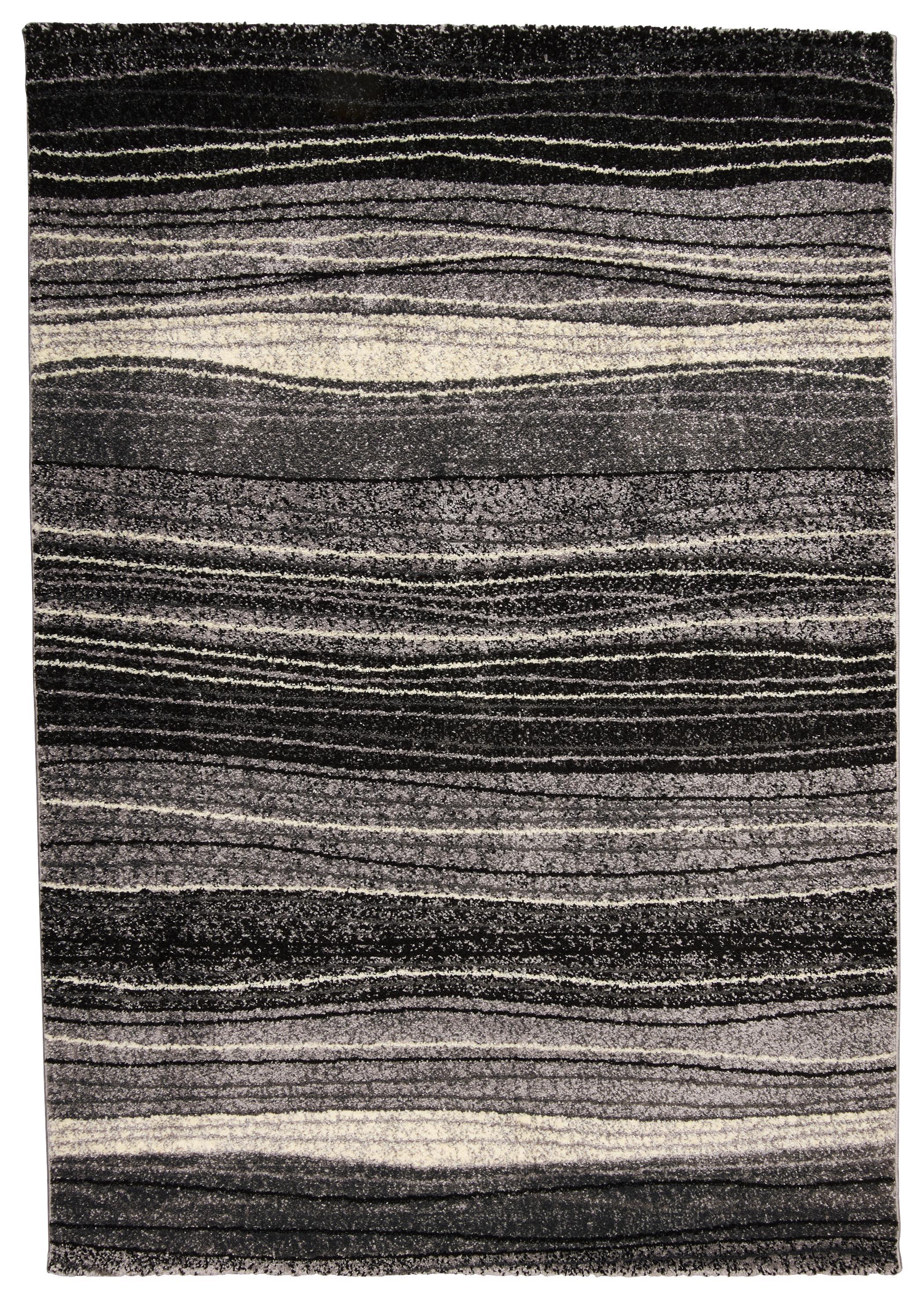 Webteppich Mo 80/150 - Schwarz/Weiß, MODERN, Textil (80/150cm)