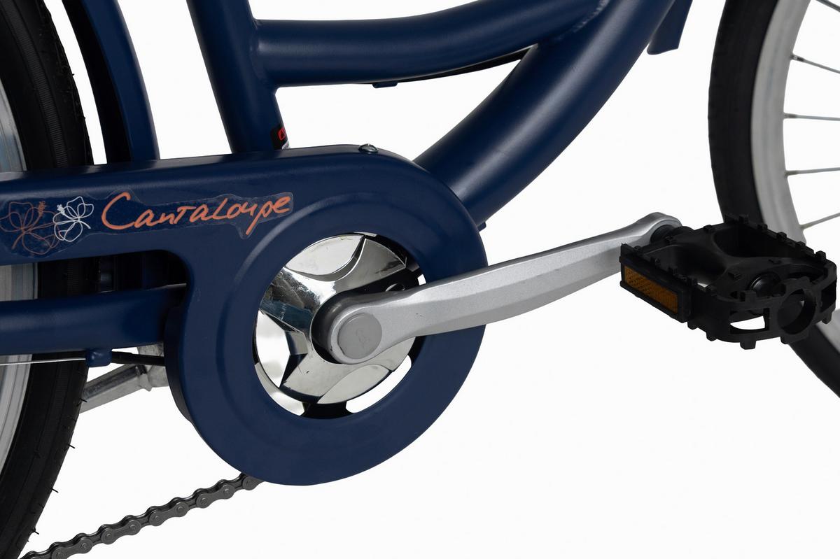 Citybike 26'' mit Korb DaCapo Cantaloupe blau - Blau, Basics, Metall (25/140/60cm)