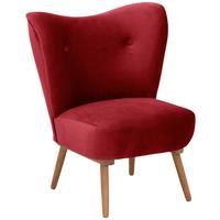SESSEL JACK - Rot/Erlefarben, Design, Textil (74/72/90cm) - Max Winzer