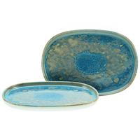 YUKi Servierplatte Blau/Grün 2-teilig - Blau/Grün, Basics, Keramik - Creatable