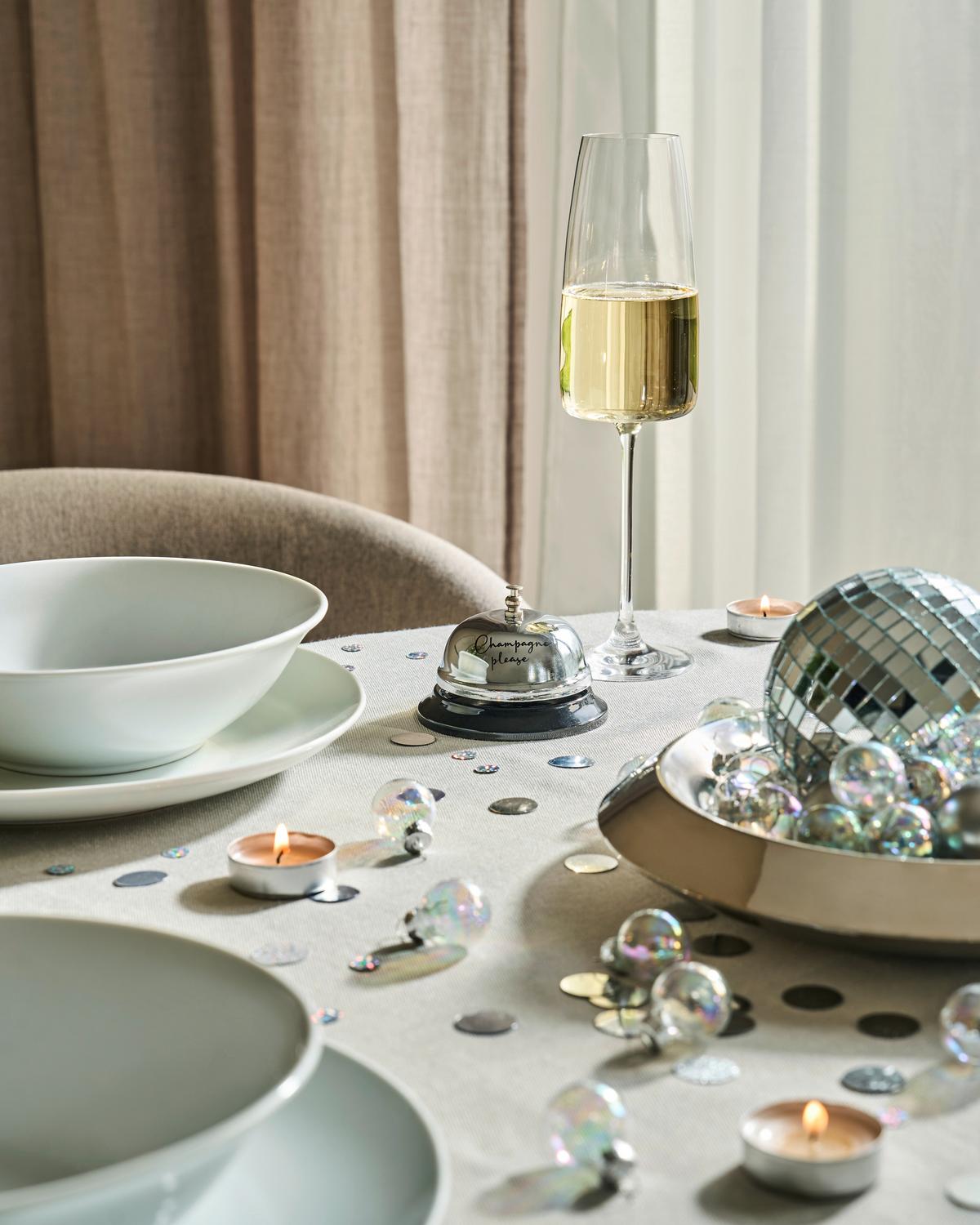 Pohár na sekt Kiki, 340ml - priehľadné, Modern, sklo (6,6/25cm) - Gourmesto