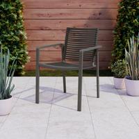 ZAHRADNÍ ŽIDLE CANCUN - antracitová, Moderní, kov/plast (57/85/63cm) - Mömax