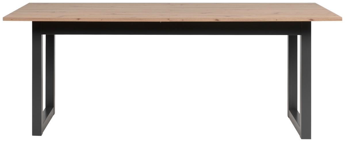 Esstisch Denver 80c - Anthrazit/Eiche Artisan, Basics, Holzwerkstoff (200/90/75cm) - MID.YOU