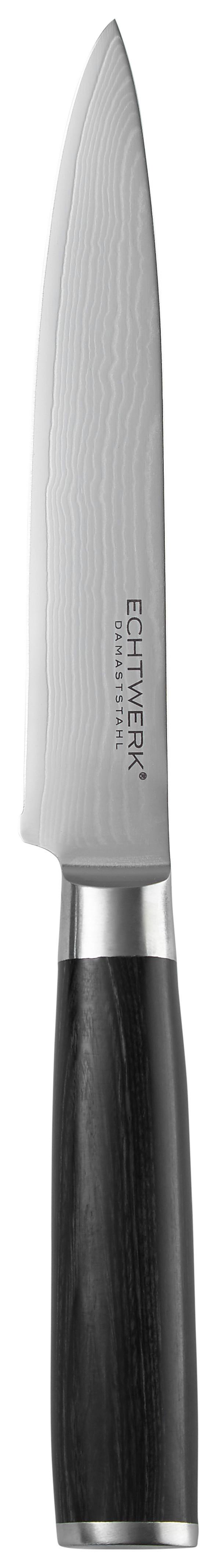 Fleischmesser Echtwerk Damaszener - Edelstahlfarben, MODERN, Metall (30,9cm) - Echtwerk