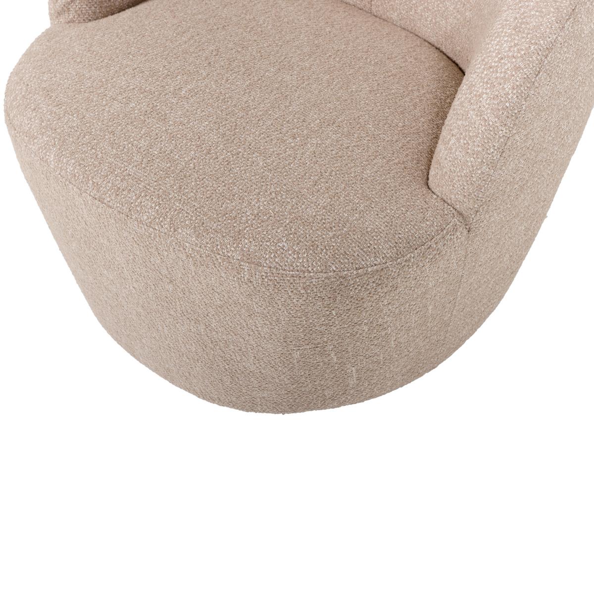 Sessel Serra Naturfarben B: 70cm - Schwarz/Naturfarben, Design, Textil (70/68/77cm) - Livetastic