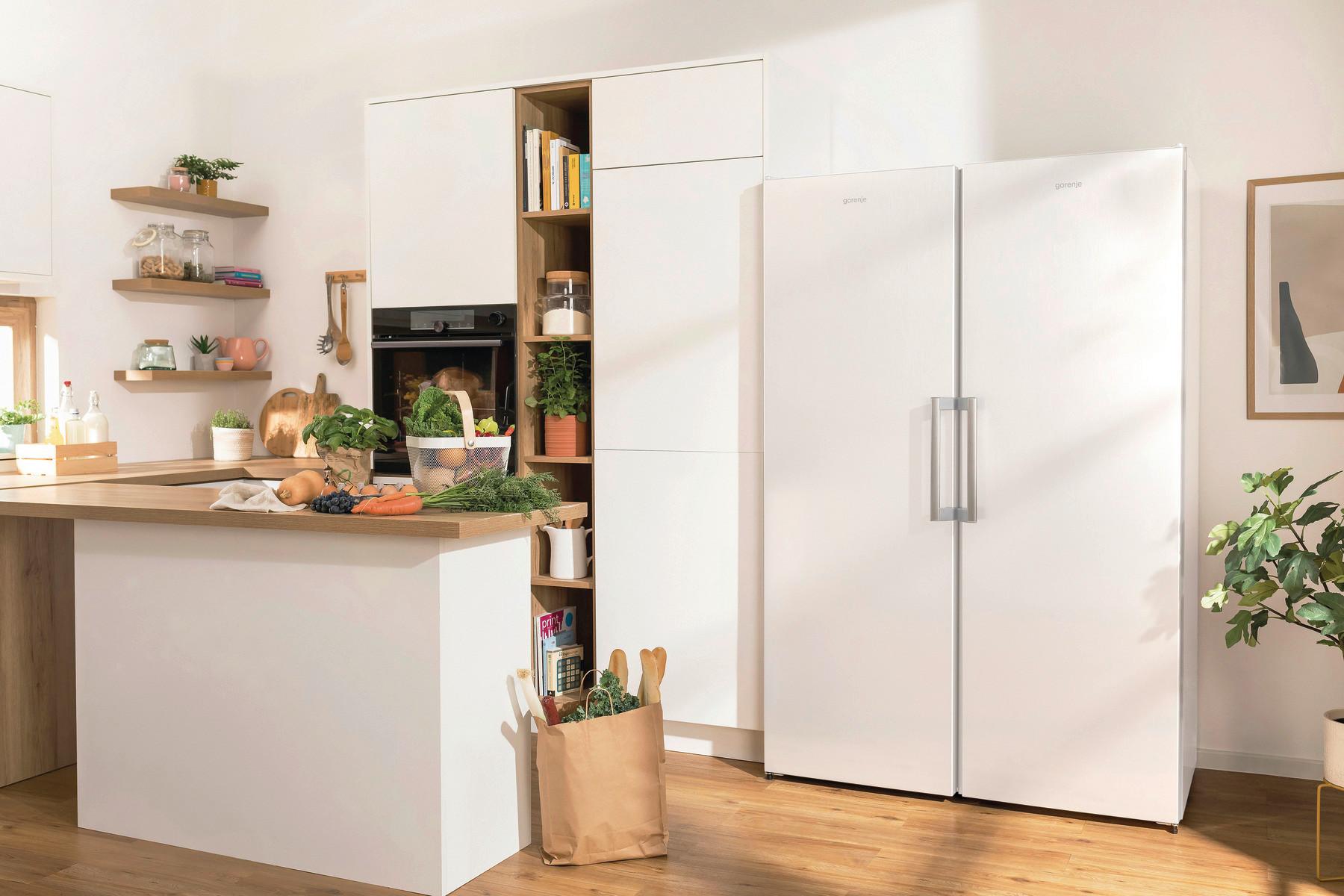Gefrierschrank Fn619eew5 - Weiß, MODERN, Glas/Kunststoff (59,5/185/66,3cm) - Gorenje
