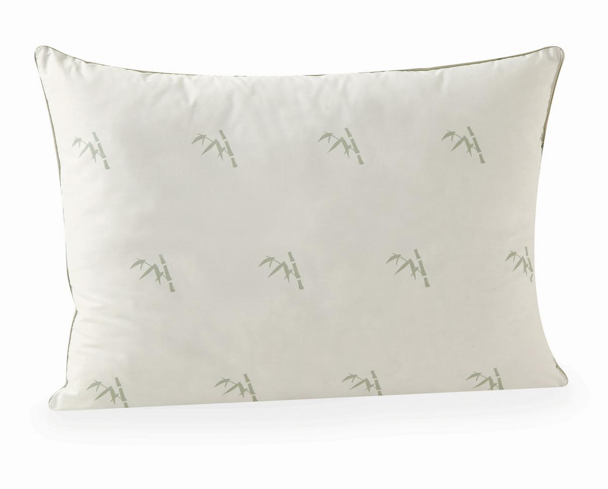 Kopfpolster Bamboo - Weiß, Basics, Textil (40/80/20cm) - Yatas