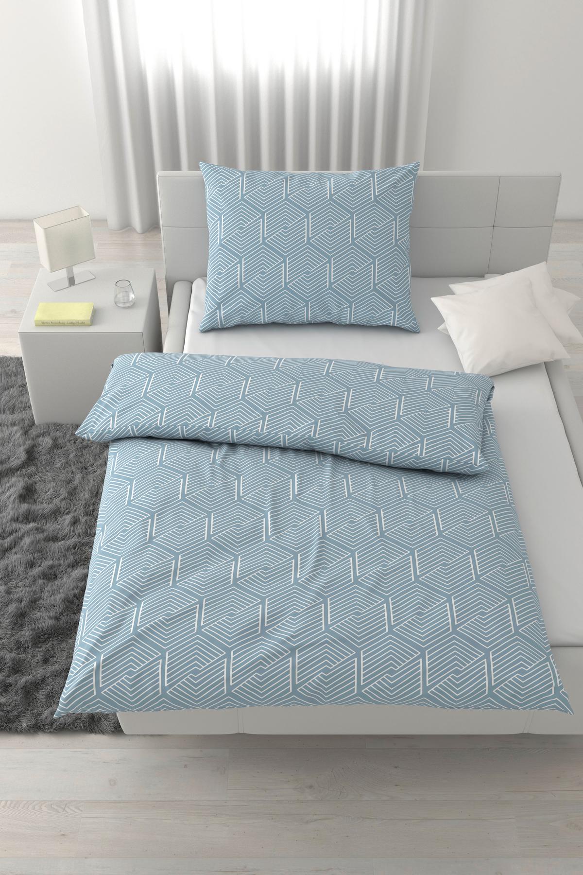 POVLEČENÍ KAI - světle modrá, Konvenční, textil (140/200cm) - Mömax