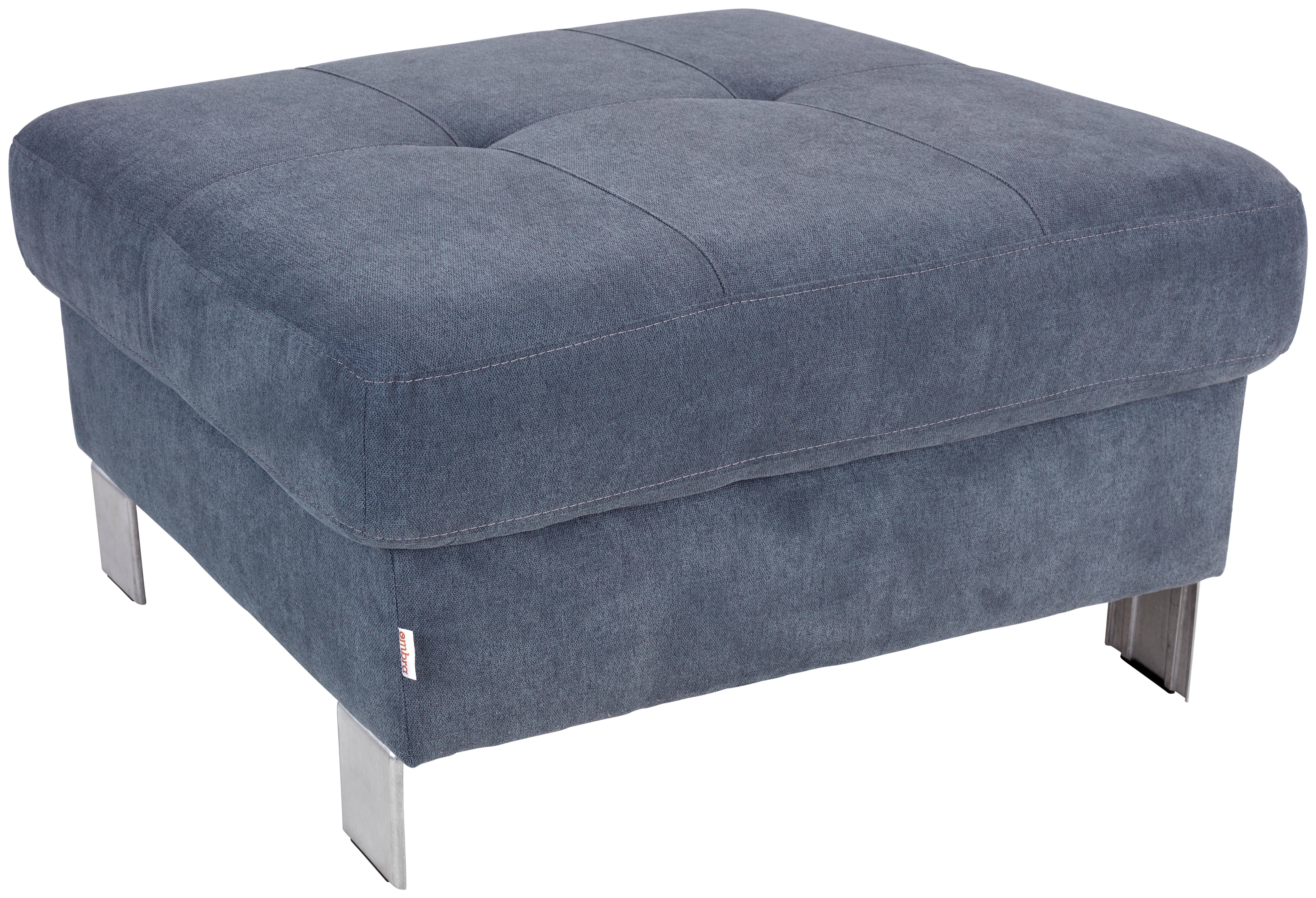 Ondega Polsterhocker Savona Webstoff Anthrazit H: 44 cm