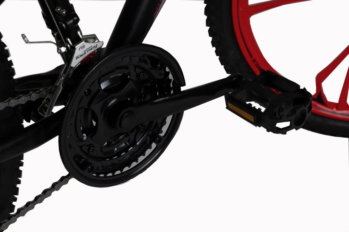 Mountainbike 26'' WYLD Topspin schwarz/Rot - Schwarz, MODERN, Metall (25/140/60cm)