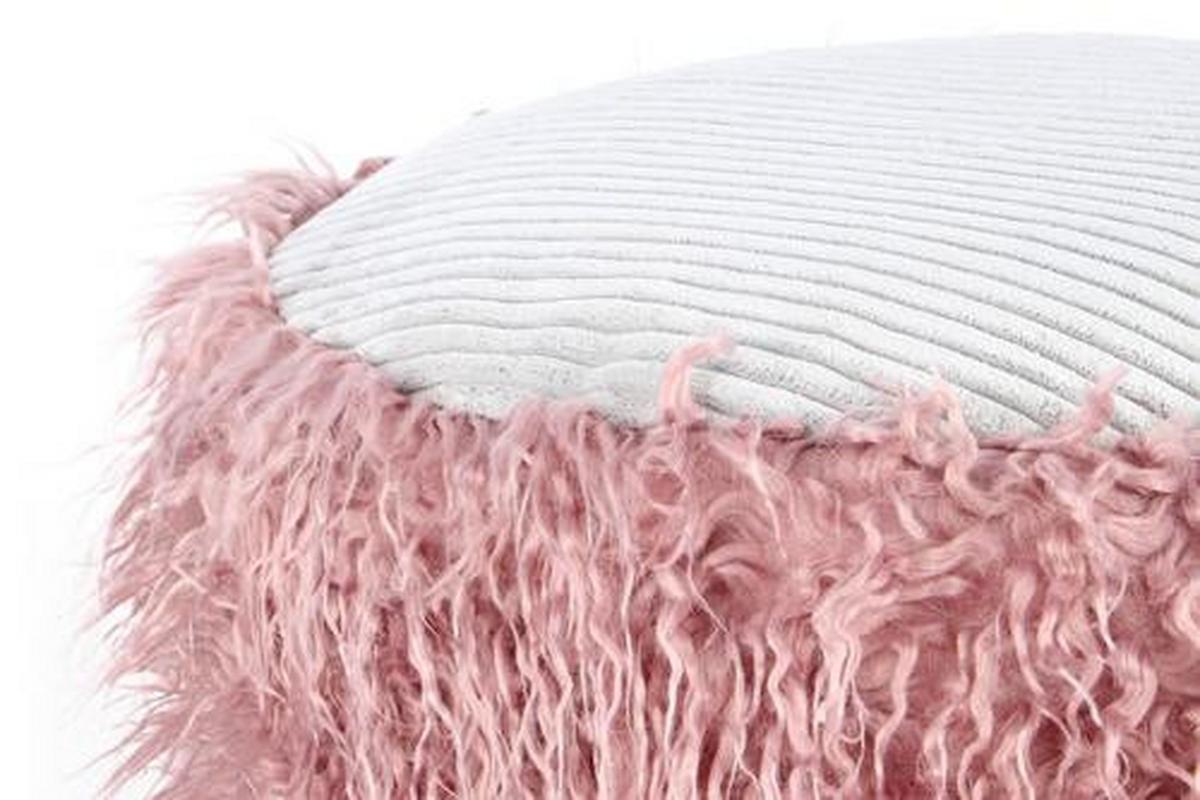Pouf Kunststoff Rosa Dxh: 45x38 Cm - Rosa, Basics, Kunststoff (45/38/45cm) - Kayoom