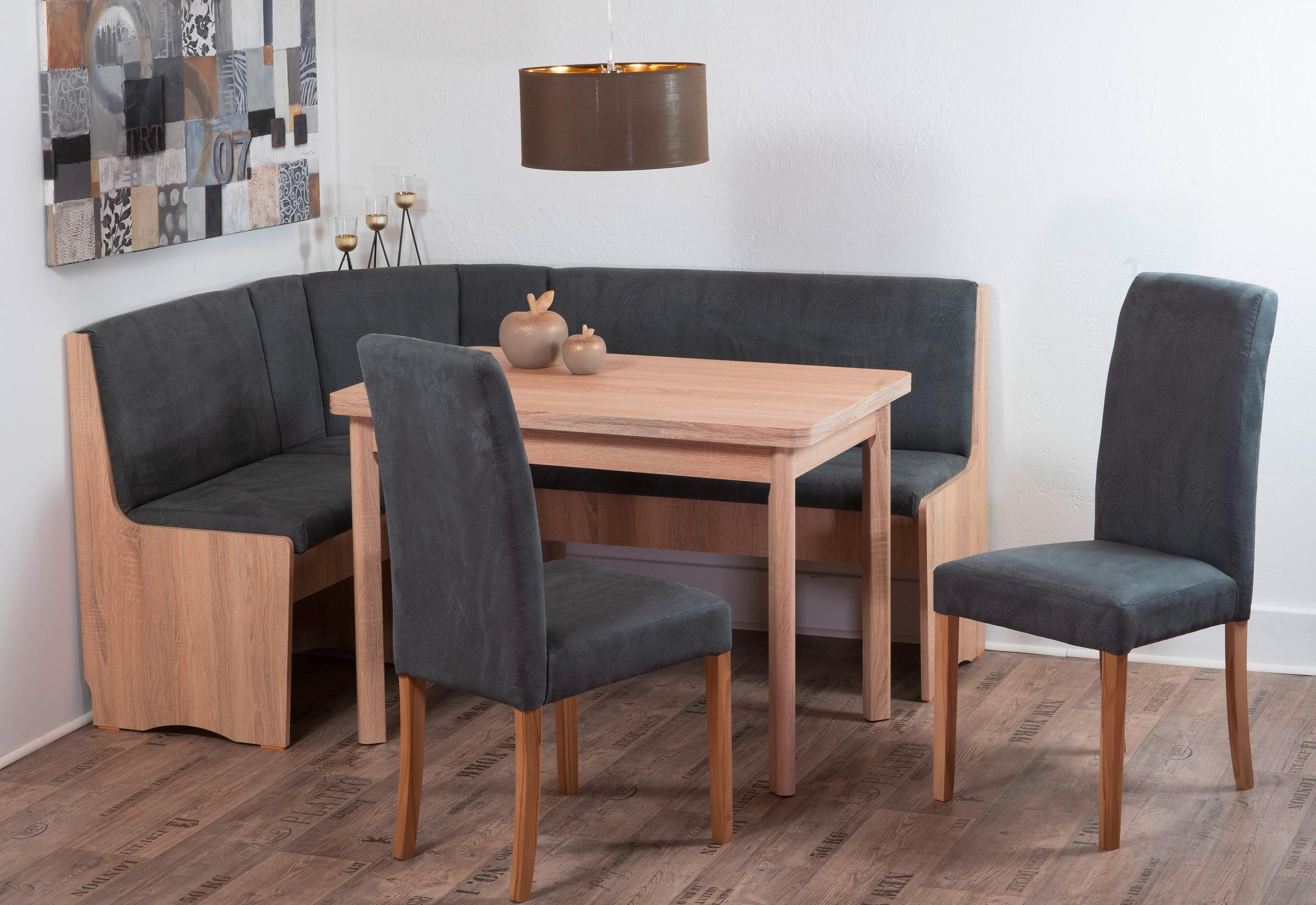 Eckbankgruppe Duisburg Pedusa Titanic Grau/eiche D. B: 125cm - Grau/Sonoma Eiche, KONVENTIONELL, Holz/Holzwerkstoff (125/89/165cm) - MID.YOU