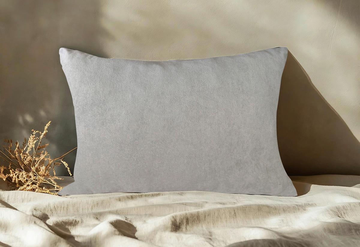 ZIERKISSEN ELKE - Silberfarben, MODERN, Textil (50/70cm) - Luca Bessoni