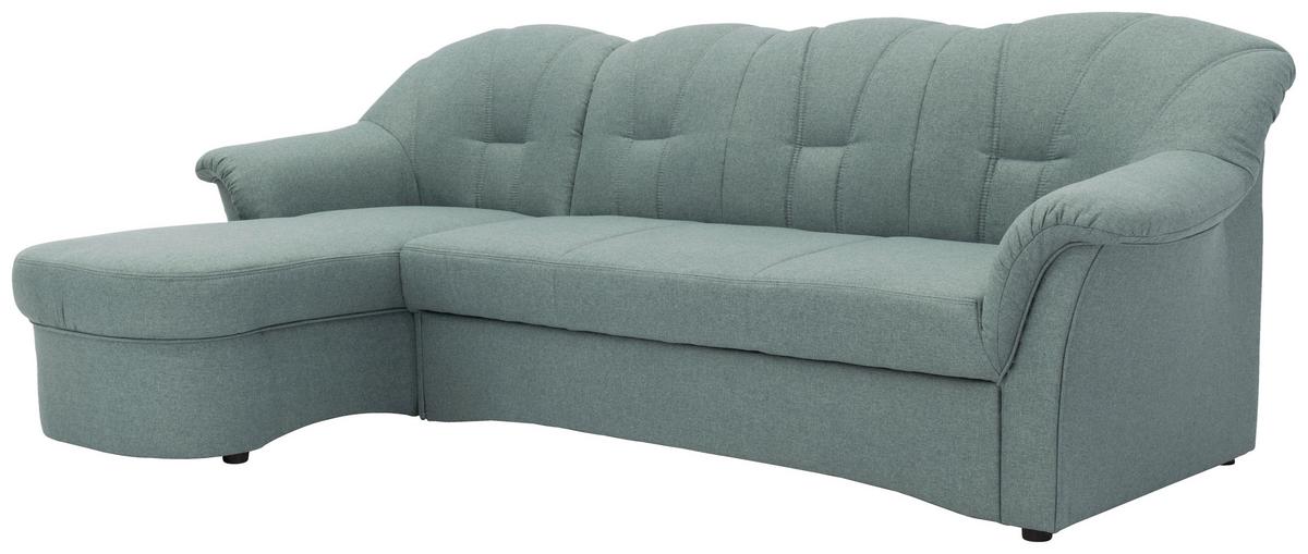 Ecksofa Mit Schlaffunktion Papenburg Hellblau - Schwarz/Hellblau, KONVENTIONELL, Textil (142/233cm) - MID.YOU