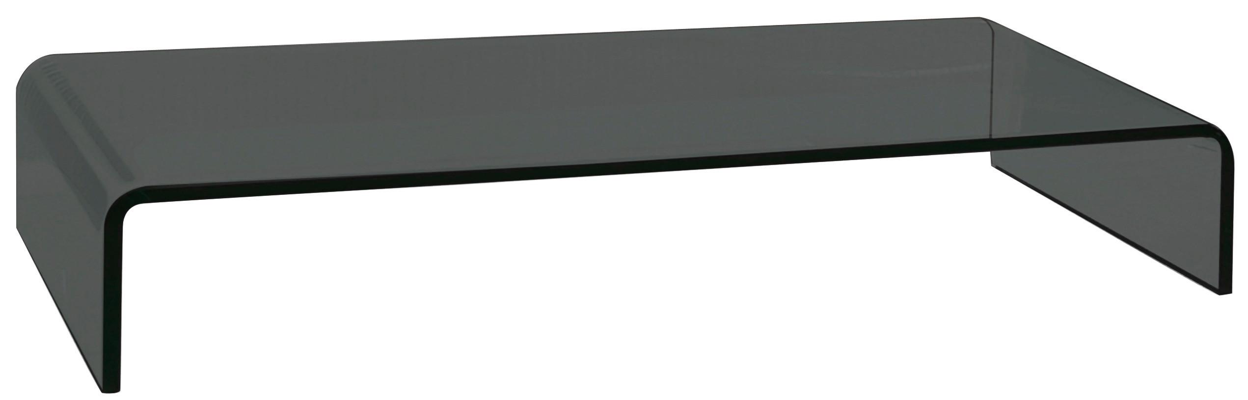 TV-Aufsatz Hagen Glas Schwarz BxHxT 90x11x25 cm Max. 30 Kg - Schwarz, MODERN, Glas (90/11/25cm)