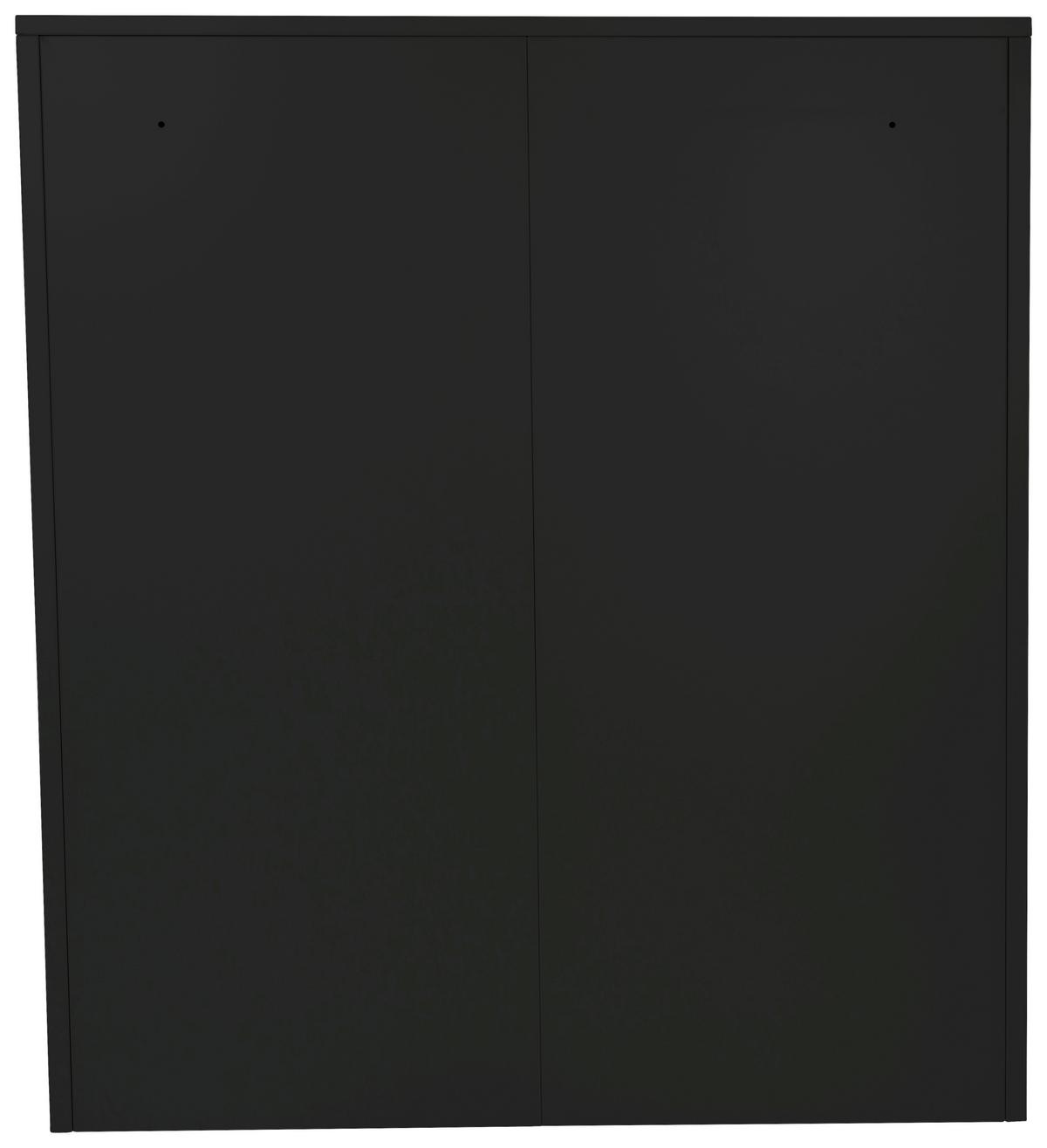 Aktenschrank Color As B: 90 Cm Abschließbar - Schwarz, Basics, Metall (90/105/40cm) - MID.YOU