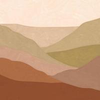 Fototapete Landschaft Braun/beige - Hellbraun/Creme, Basics, Papier/Kunststoff (300/280cm)