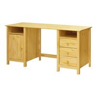 SCHREIBTISCH SCHREIBTISCH 150X54 CM KIEFER - Naturfarben, Basics, Holz (150/54/74cm) - Livetastic