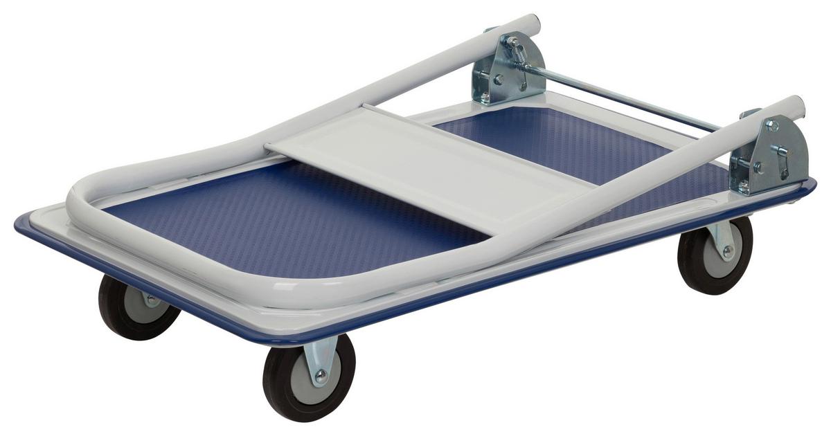 Transportwagen Carry - Blau/Weiß, Basics, Metall (48/82,5/73cm) - MID.YOU