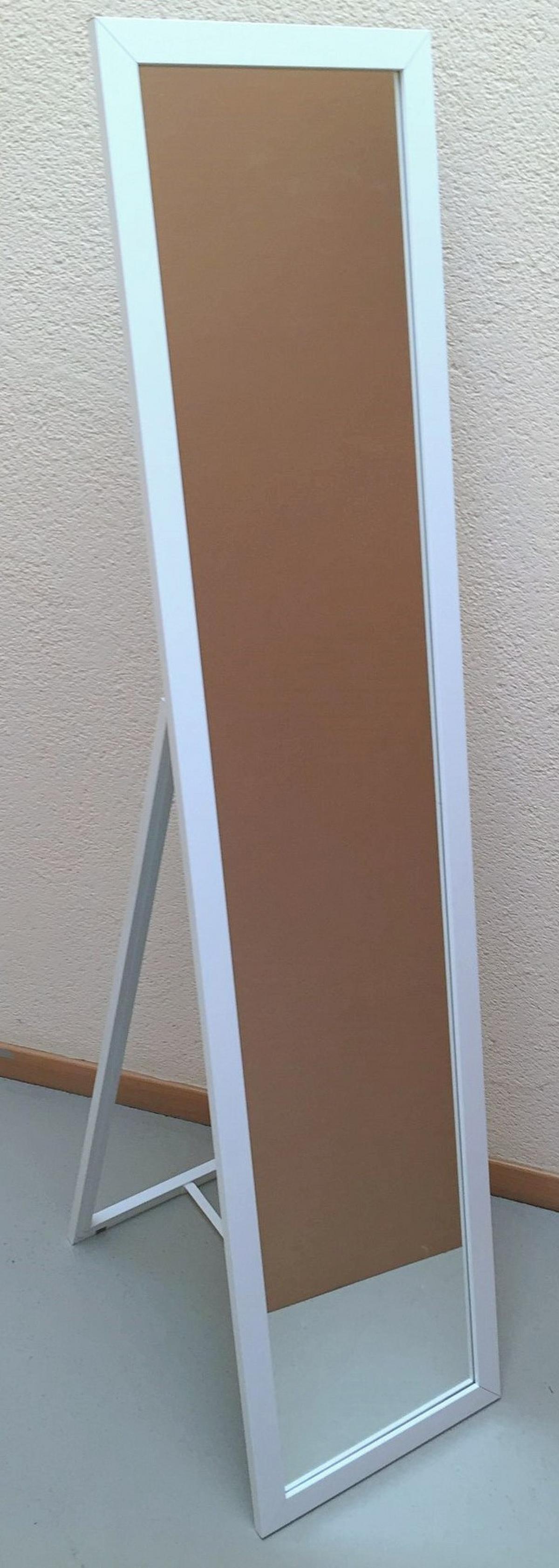 STOJACIE ZRKADLO RIO BIELA - biela, Modern, kompozitné drevo/sklo (36/156/44cm) - Mömax