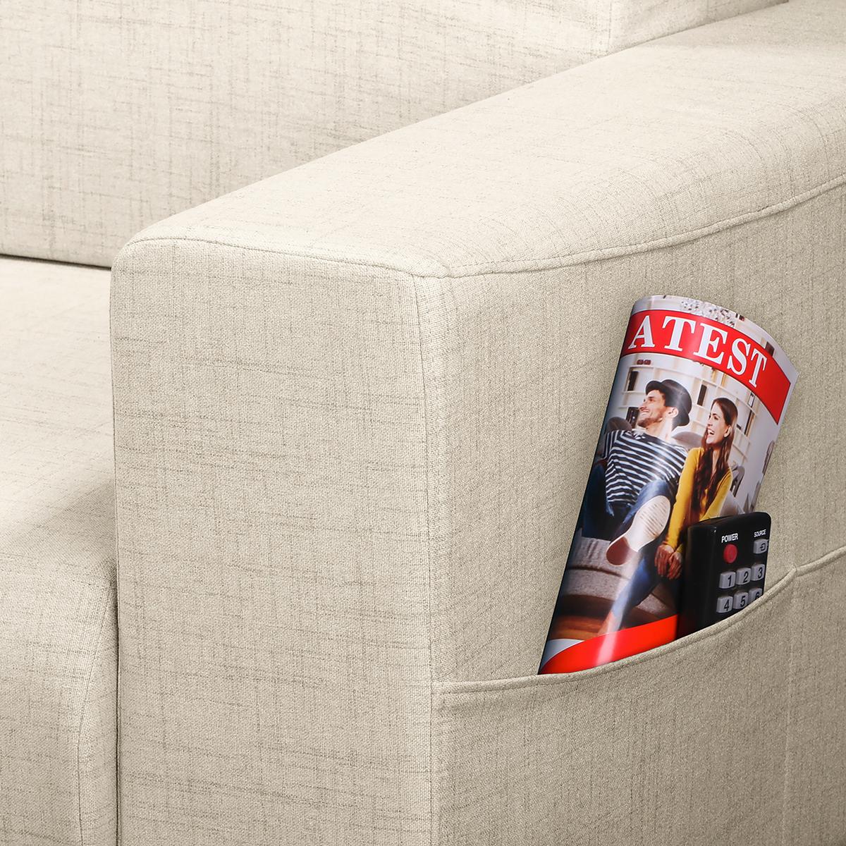 Ecksofa Bella Hellgrau S: 257x174 cm - Wengefarben/Hellgrau, Design, Textil (257/174cm) - Livetastic