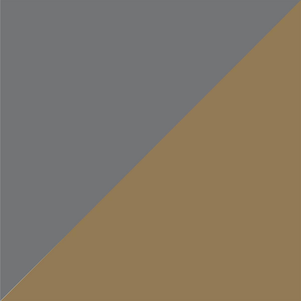 Regal Camilla Graphitfarben B: 77cm - Messingfarben/Graphitfarben, Design, Holzwerkstoff/Metall (77/141/40cm) - MID.YOU