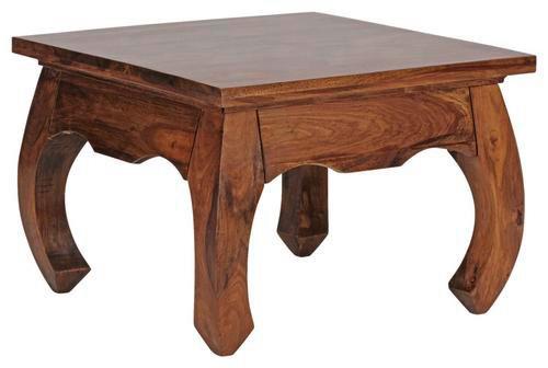 Couchtisch Holz Massiv Opium, Sheesham - Sheeshamfarben, Design, Holz (60/60/40cm) - MID.YOU