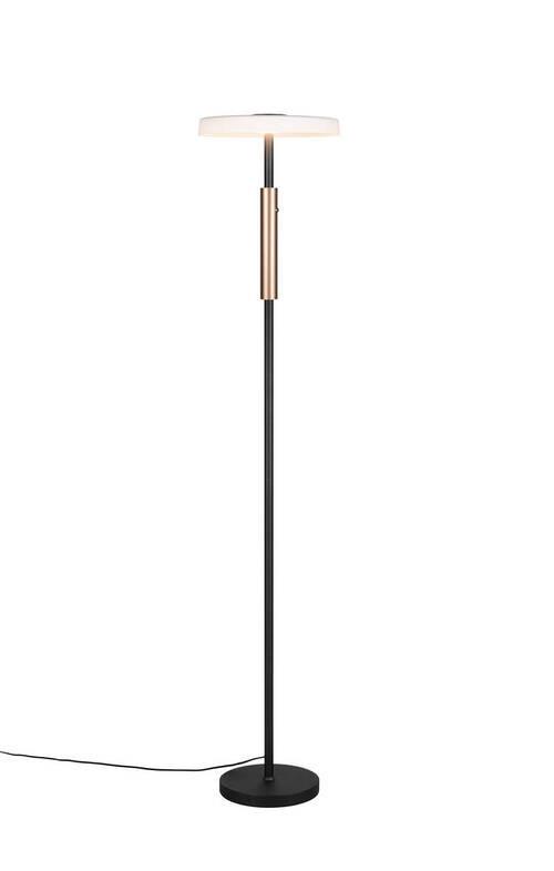 LED-Stehleuchte 454910165 Celeste - Braun/Weiß, Design, Glas/Metall (33/160cm) - Trio Leuchten