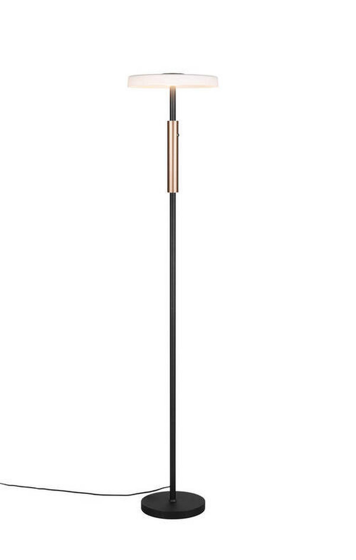 LED-Stehleuchte 454910165 Celeste - Braun/Weiß, Design, Glas/Metall (33/160cm) - Trio Leuchten