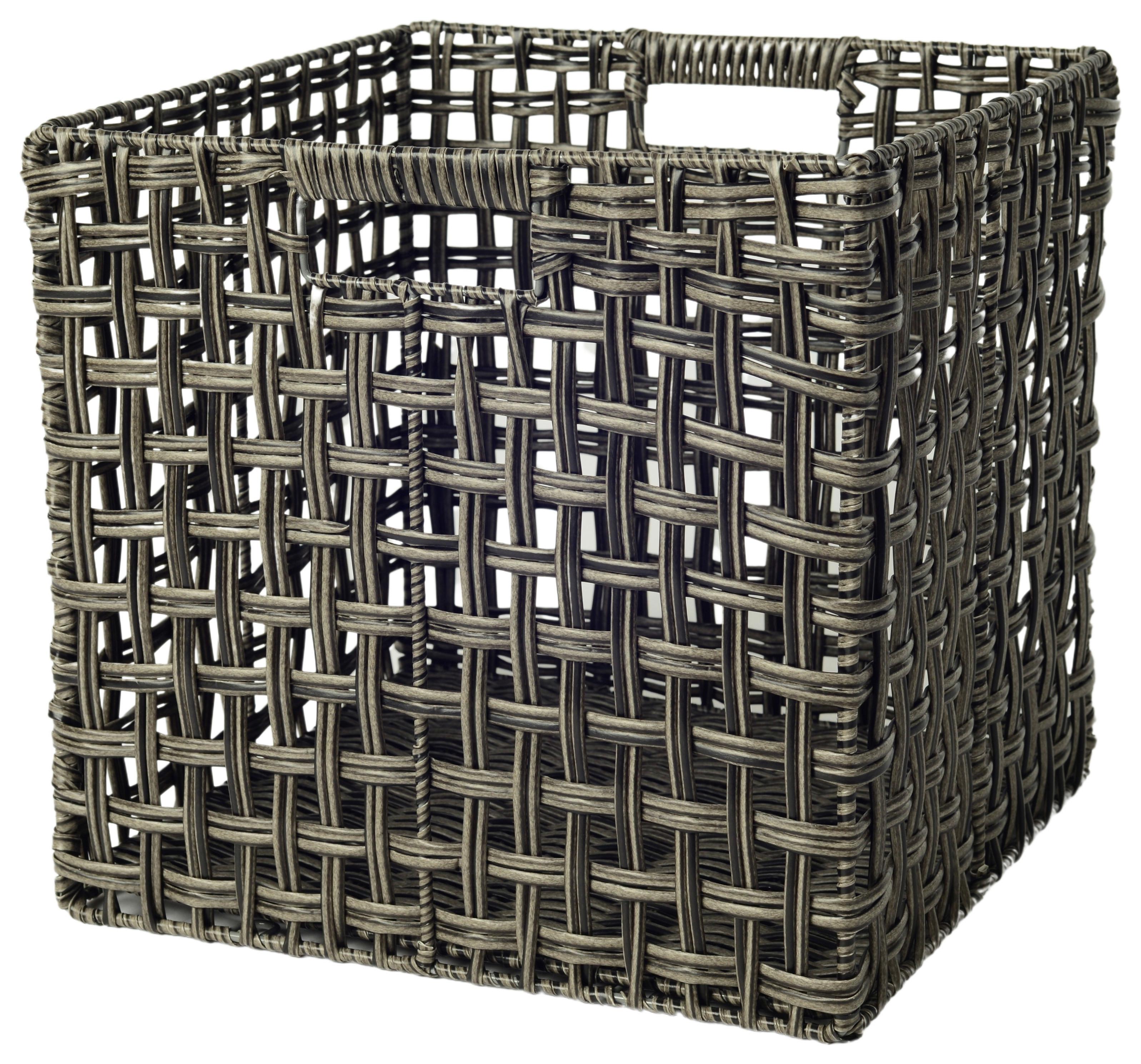 koš COSIMO, š/v/h: 32/30/29 cm - tmavě šedá, kov/plast (32/30/29cm) - Mömax