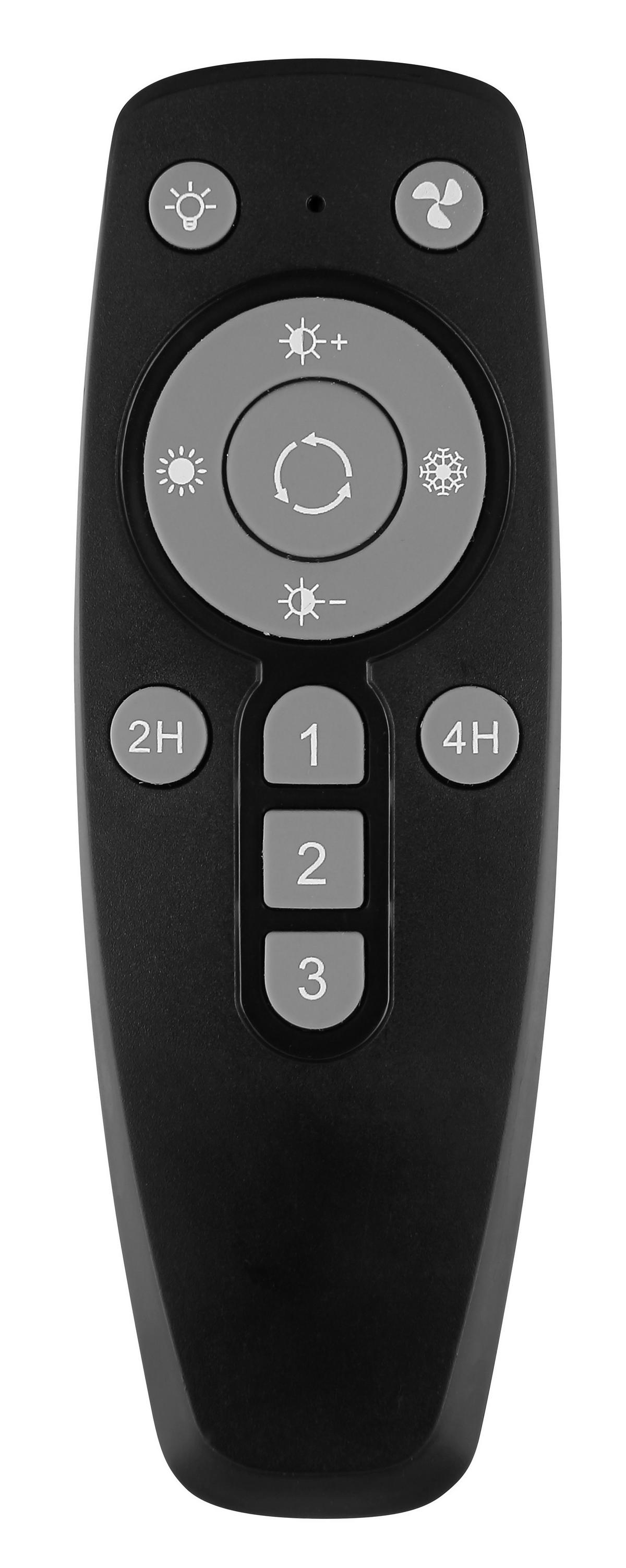 Deckenventilator Conway Schwarz Weiß D: 50 Cm - Schwarz/Weiß, KONVENTIONELL, Kunststoff/Metall (50/14,5cm) - Globo