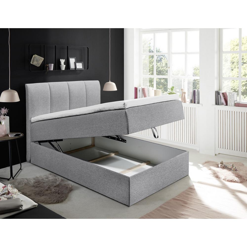 Boxspring postel GRANADA šedá 120x200 cm