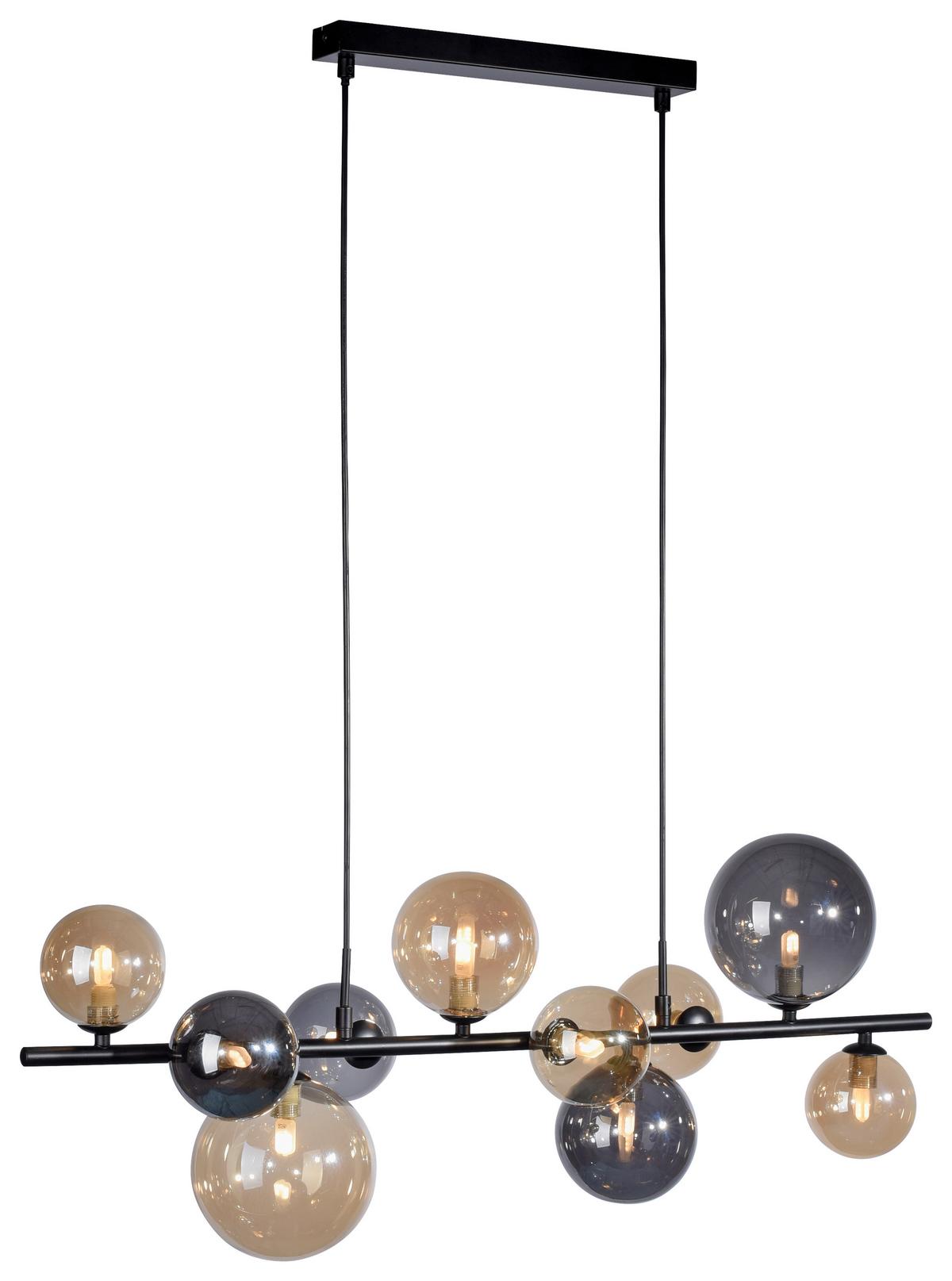 Hängeleuchte Popsicle H: 120 Cm 10-Flammig - Basics, Kunststoff/Metall (86/15/120cm)