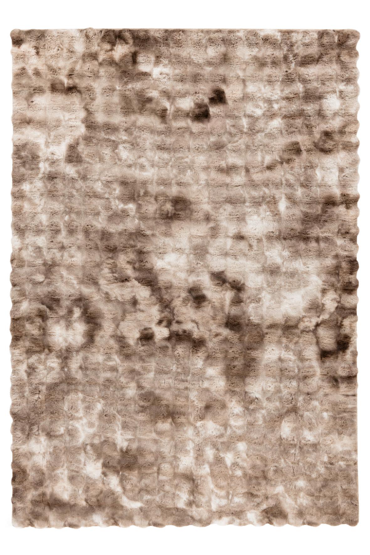 Fellteppich My Camouflage - Taupe, KONVENTIONELL, Textil (80/150cm) - Obsession