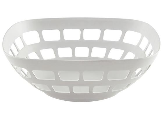 Košík Na Ovocie Solveig - biela, Moderný, kompozitné drevo/plast (30/11cm) - Premium Living Košík Na Ovocie Solveig - biela, Moderný, kompozitné drevo/plast (30/11cm) - Premium Living